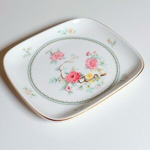 Royal Kent Staffordshire Bone China Square  Trinket Dish